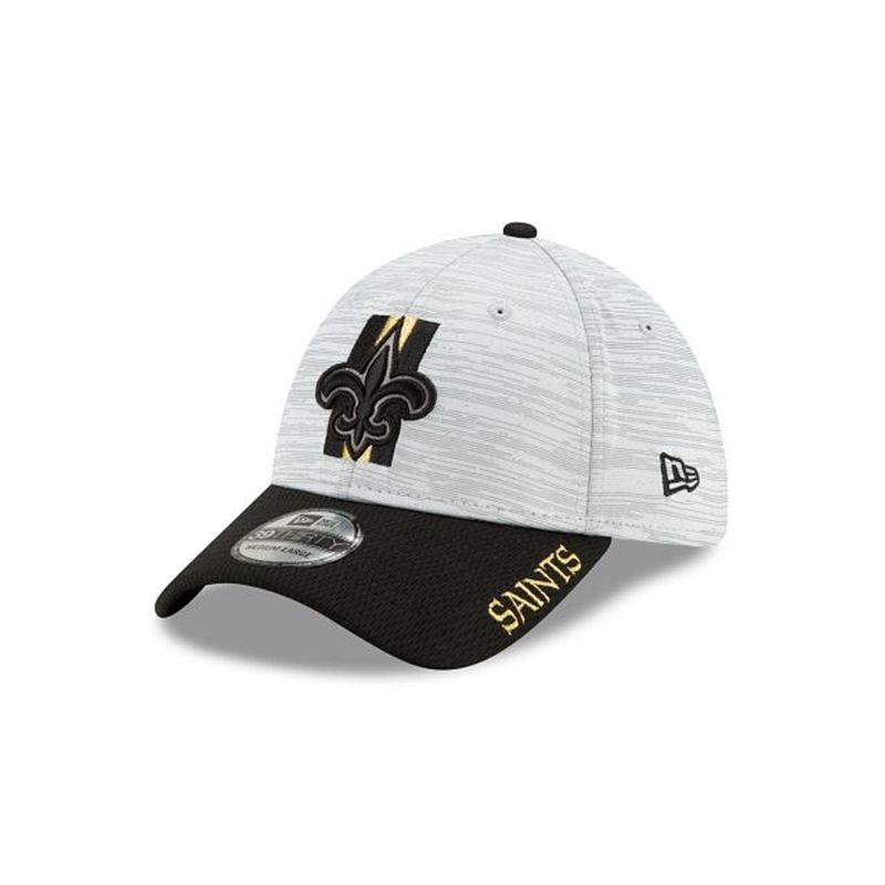 NFL New Orleans Saints Official Training 39Thirty Stretch Fit (SNW0686) - Black New Era Caps